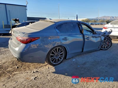 Trzecie zdjęcie samochodu z tyłu: 2021 INFINITI Q50 RED SPORT 400 VIN:JN1FV7DR7MM880600 - miniatura