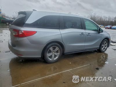 Trzecie zdjęcie samochodu z tyłu: 2018 HONDA ODYSSEY EXL VIN:5FNRL6H79JB054306 - miniatura