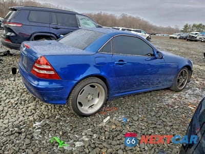 Trzecie zdjęcie samochodu z tyłu: 2001 MERCEDES-BENZ SLK 320 VIN:WDBKK65F01F211327 - miniatura