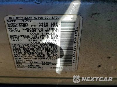 Zdjęcie 13 z 13 samochodu: 2017 NISSAN ROGUE VIN:JN8AT2MT0HW406384 - miniatura