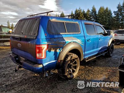 Trzecie zdjęcie samochodu z tyłu: 2017 FORD F150 SUPERCREW VIN:1FTEW1EF0HFC07312 - miniatura