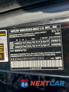 Zdjęcie 13 z 13 samochodu: 2017 MERCEDES-BENZ GLE 550E 4MATIC VIN:4JGDA6DB9HA901043 - miniatura