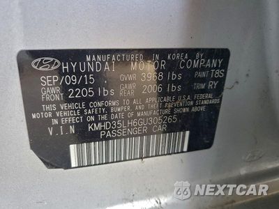 Zdjęcie 13 z 13 samochodu: 2016 HYUNDAI ELANTRA GT VIN:KMHD35LH6GU305265 - miniatura