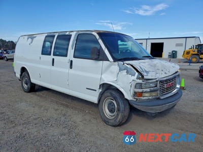 Czwarte zdjęcie samochodu z boku: 2001 GMC SAVANA 2500 DELIVERY VAN VIN:1GTGG29R111101793 - miniatura