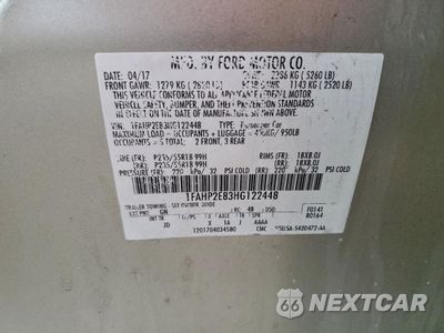 Zdjęcie 12 z 13 samochodu: 2017 FORD TAURUS SEL VIN:1FAHP2E83HG122448 - miniatura