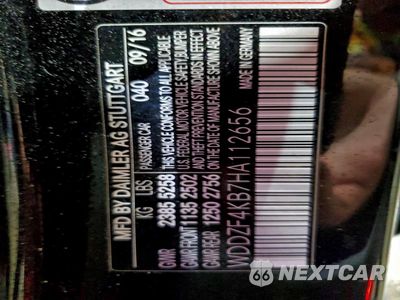 Zdjęcie 12 z 14 samochodu: 2017 MERCEDES-BENZ E 300 4MATIC VIN:WDDZF4KB7HA112656 - miniatura