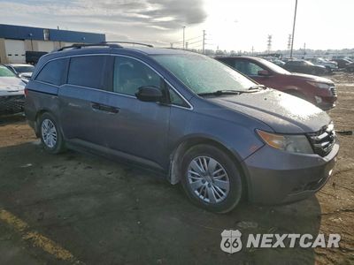 Czwarte zdjęcie samochodu z boku: 2014 HONDA ODYSSEY LX VIN:5FNRL5H29EB047182 - miniatura