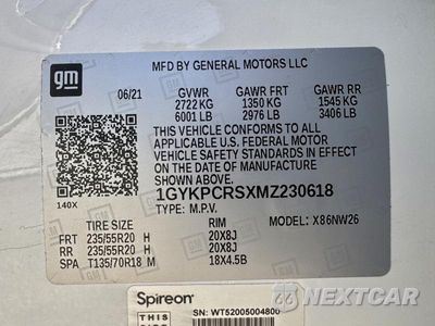 Zdjęcie 14 z 14 samochodu: 2021 CADILLAC XT6 PREMIUM LUXURY VIN:1GYKPCRSXMZ230618 - miniatura
