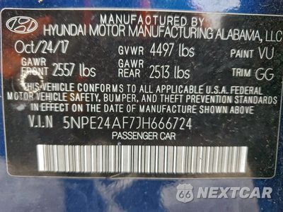Zdjęcie 12 z 12 samochodu: 2018 HYUNDAI SONATA SE VIN:5NPE24AF7JH666724 - miniatura