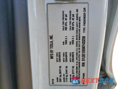Zdjęcie 12 z 12 samochodu: 2019 TESLA MODEL 3 VIN:5YJ3E1EB6KF433258 - miniatura