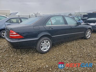 Trzecie zdjęcie samochodu z tyłu: 2001 MERCEDES-BENZ S 500 VIN:WDBNG75J21A185707 - miniatura