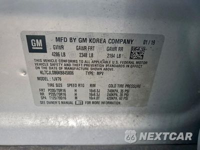 Zdjęcie 12 z 15 samochodu: 2019 CHEVROLET TRAX 1LT VIN:KL7CJLSB6KB845806 - miniatura