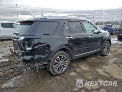 Trzecie zdjęcie samochodu z tyłu: 2018 FORD EXPLORER PLATINUM VIN:1FM5K8HT4JGC68146 - miniatura