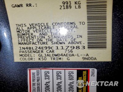 Zdjęcie 13 z 13 samochodu: 2009 NISSAN ALTIMA 3.5SE VIN:1N4BL24E99C117983 - miniatura