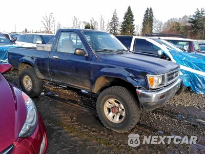 Czwarte zdjęcie samochodu z boku: 1992 TOYOTA PICKUP 1/2 TON SHORT WHEELBASE DLX VIN:4TARN01P1NZ026996 - miniatura