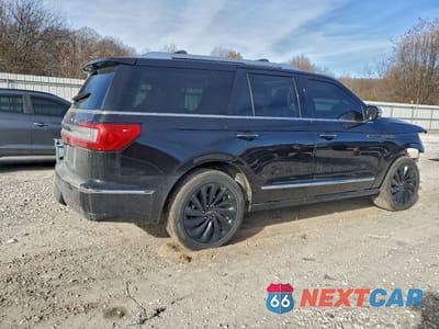 Trzecie zdjęcie samochodu z tyłu: 2020 LINCOLN NAVIGATOR BLACK LABEL VIN:5LMJJ2TT3LEL15619 - miniatura