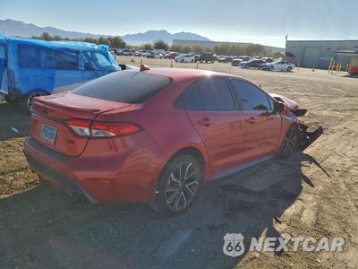 Trzecie zdjęcie samochodu z tyłu: 2021 TOYOTA COROLLA SE VIN:5YFS4MCE8MP080204 - miniatura