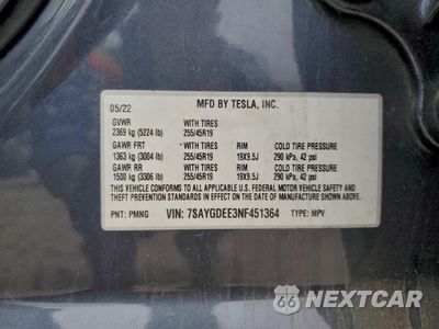 Zdjęcie 13 z 13 samochodu: 2022 TESLA MODEL Y VIN:7SAYGDEE3NF451364 - miniatura