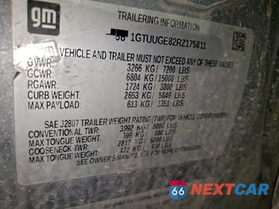 Zdjęcie 12 z 12 samochodu: 2024 GMC SIERRA K1500 DENALI VIN:1GTUUGE82RZ175811 - miniatura