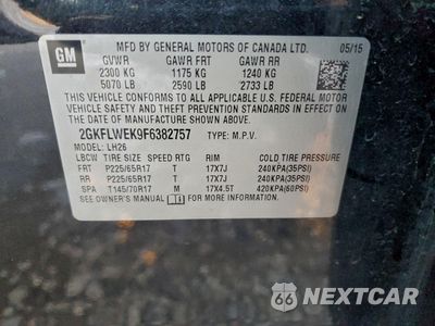 Zdjęcie 12 z 12 samochodu: 2015 GMC TERRAIN SLE VIN:2GKFLWEK9F6382757 - miniatura