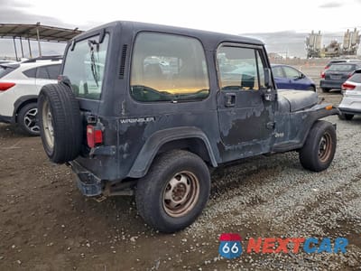 Trzecie zdjęcie samochodu z tyłu: 1995 JEEP WRANGLER / YJ S VIN:1J4FY19P9SP249023 - miniatura