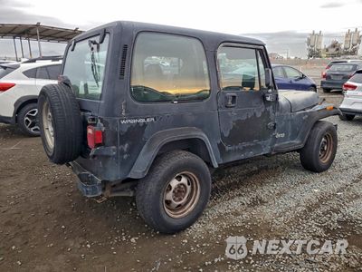 Trzecie zdjęcie samochodu z tyłu: 1995 JEEP WRANGLER / YJ S VIN:1J4FY19P9SP249023 - miniatura