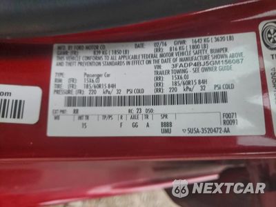 Zdjęcie 12 z 13 samochodu: 2016 FORD FIESTA SE VIN:3FADP4BJ5GM156087 - miniatura