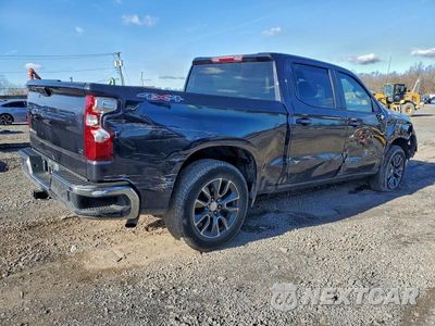 Trzecie zdjęcie samochodu z tyłu: 2022 CHEVROLET SILVERADO K1500 LT-L VIN:1GCPDKEK9NZ576259 - miniatura