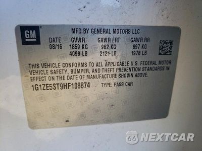 Zdjęcie 14 z 14 samochodu: 2017 CHEVROLET MALIBU LT VIN:1G1ZE5ST9HF108874 - miniatura
