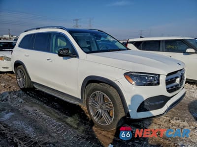 Czwarte zdjęcie samochodu z boku: 2021 MERCEDES-BENZ GLS 450 4MATIC VIN:4JGFF5KE5MA564088 - miniatura