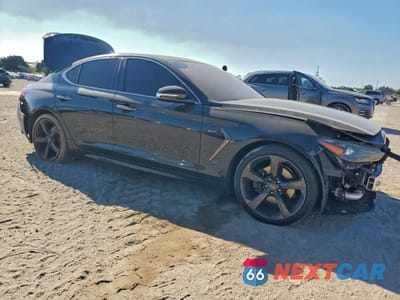 Czwarte zdjęcie samochodu z boku: 2019 GENESIS G70 PRESTIGE VIN:KMTG44LA7KU019138 - miniatura