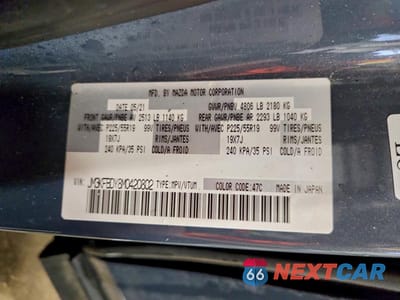 Zdjęcie 13 z 13 samochodu: 2021 MAZDA CX-5 GT VIN:JM3KFBDY8M0420802 - miniatura