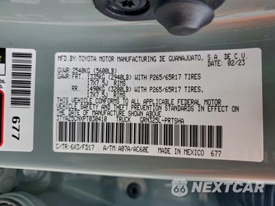 Zdjęcie 13 z 14 samochodu: 2023 TOYOTA TACOMA DOUBLE CAB VIN:3TYAZ5CNXPT030410 - miniatura