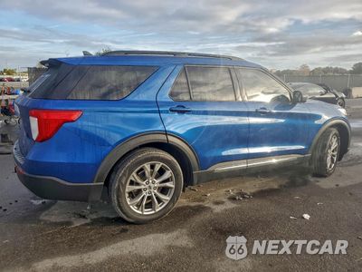 Trzecie zdjęcie samochodu z tyłu: 2022 FORD EXPLORER XLT VIN:1FMSK7DH9NGA80260 - miniatura