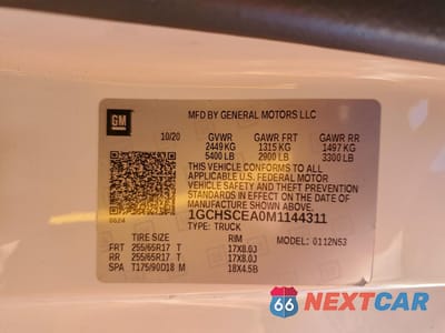 Zdjęcie 13 z 13 samochodu: 2021 CHEVROLET COLORADO LT VIN:1GCHSCEA0M1144311 - miniatura