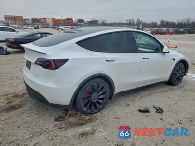 Trzecie zdjęcie samochodu z tyłu: 2022 TESLA MODEL Y VIN:7SAYGDEFXNF450530 - miniatura