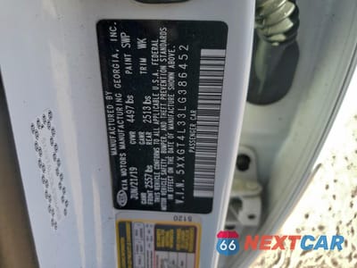 Zdjęcie 12 z 13 samochodu: 2020 KIA OPTIMA LX VIN:5XXGT4L33LG386452 - miniatura