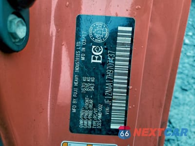 Zdjęcie 12 z 12 samochodu: 2017 TOYOTA 86 BASE VIN:JF1ZNAA17H9707437 - miniatura