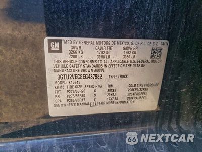 Zdjęcie 12 z 12 samochodu: 2014 GMC SIERRA K1500 SLT VIN:3GTU2VEC8EG437582 - miniatura