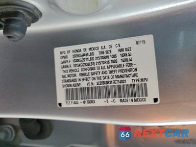 Zdjęcie 13 z 13 samochodu: 2015 HONDA CR-V LX VIN:3CZRM3H34FG714031 - miniatura