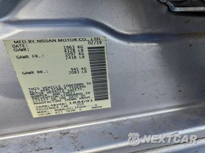 Zdjęcie 13 z 13 samochodu: 2019 NISSAN ALTIMA S VIN:1N4BL4BV4KC188691 - miniatura