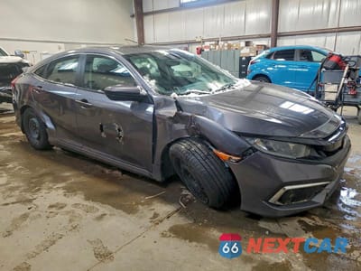 Czwarte zdjęcie samochodu z boku: 2019 HONDA CIVIC LX VIN:2HGFC2F5XKH039968 - miniatura