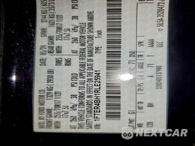 Zdjęcie 14 z 14 samochodu: 2024 FORD RANGER XL VIN:1FTER4BH1RLE25941 - miniatura