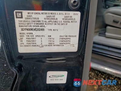 Zdjęcie 13 z 14 samochodu: 2004 CADILLAC ESCALADE ESV VIN:3GYFK66N54G302499 - miniatura