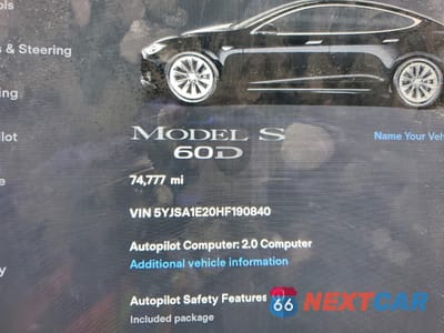 Zdjęcie 9 z 14 samochodu: 2017 TESLA MODEL S VIN:5YJSA1E20HF190840 - miniatura