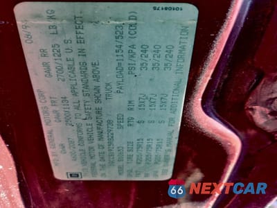 Zdjęcie 12 z 13 samochodu: 1994 CHEVROLET S TRUCK S10 VIN:1GCCS19Z5R8229738 - miniatura