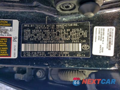 Zdjęcie 12 z 12 samochodu: 2015 TOYOTA CAMRY HYBRID VIN:4T1BD1FK8FU176609 - miniatura