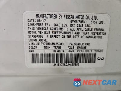 Zdjęcie 12 z 12 samochodu: 2018 INFINITI Q50 LUXE VIN:JN1EV7AR0JM435983 - miniatura