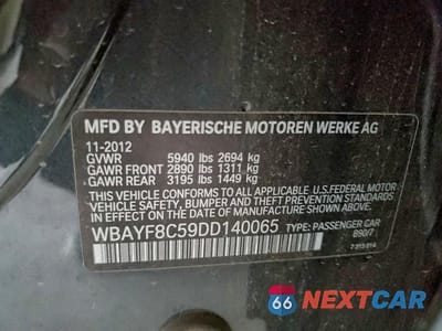 Zdjęcie 12 z 12 samochodu: 2013 BMW 750 LXI VIN:WBAYF8C59DD140065 - miniatura