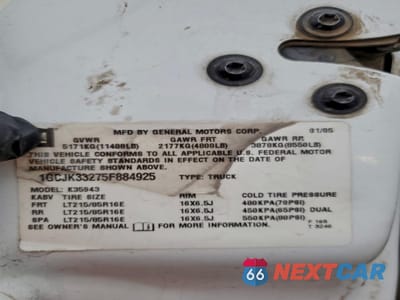 Zdjęcie 12 z 12 samochodu: 2005 CHEVROLET SILVERADO K3500 VIN:1GCJK33275F884925 - miniatura